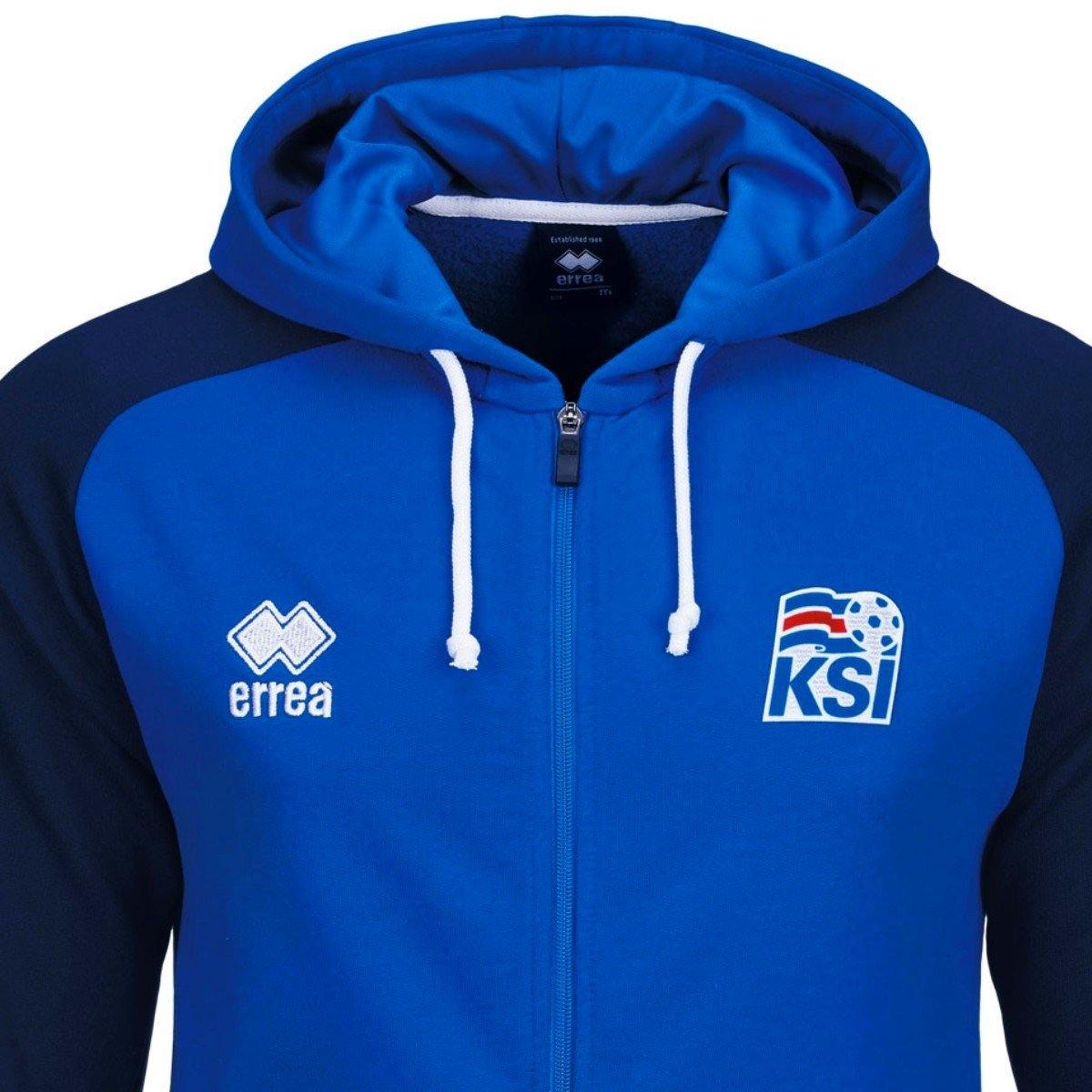 Iceland World Cup Hooded Presentation Soccer Tracksuit 2018/19 - Errea