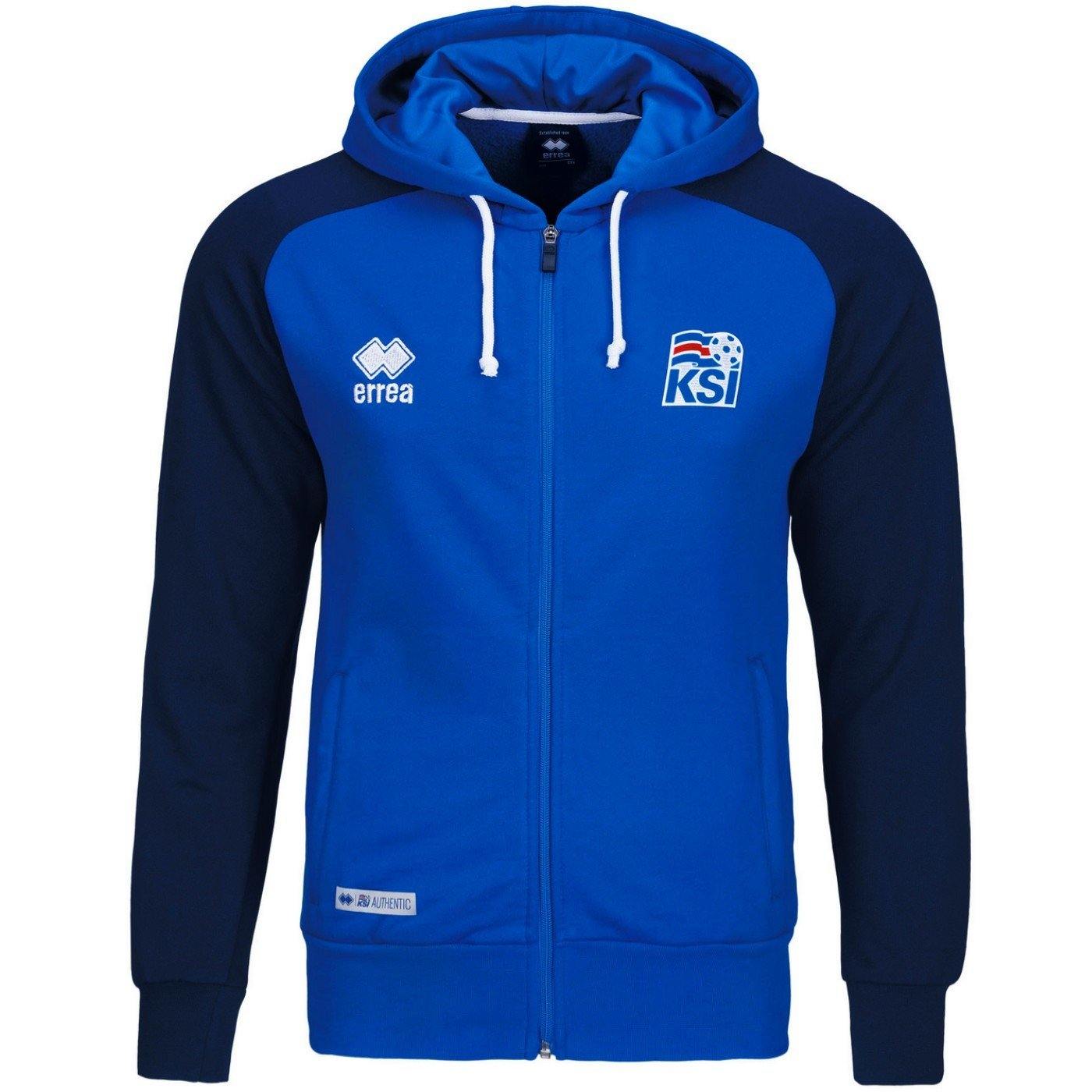 Iceland World Cup Hooded Presentation Soccer Tracksuit 2018/19 - Errea