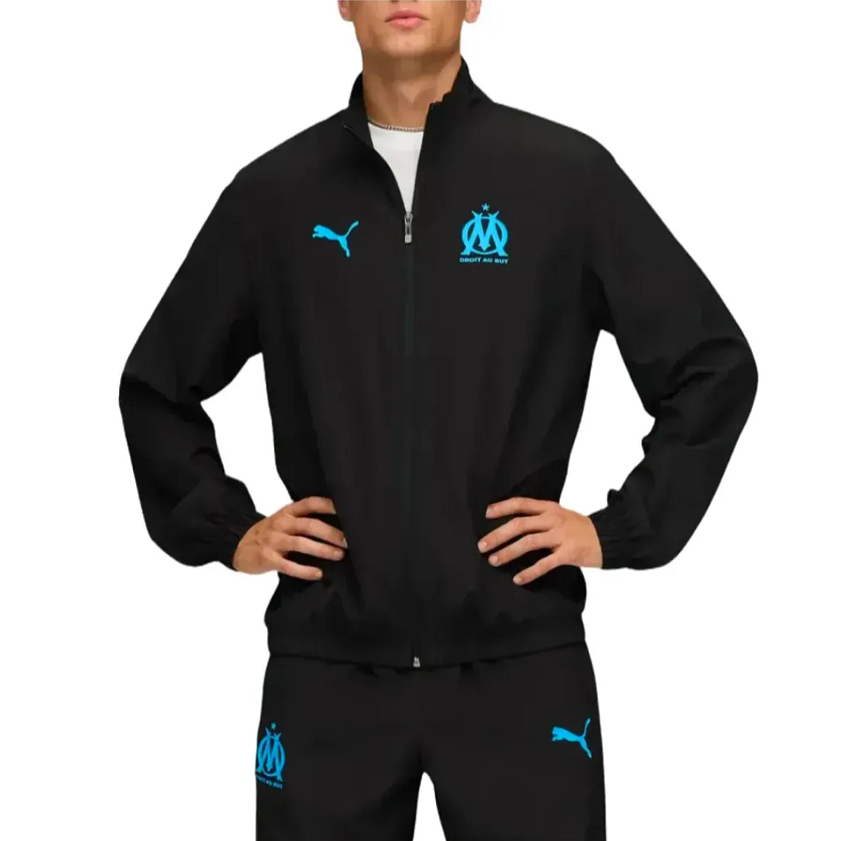 Olympique Marseille woven Casual soccer tracksuit 2025/26 - Puma