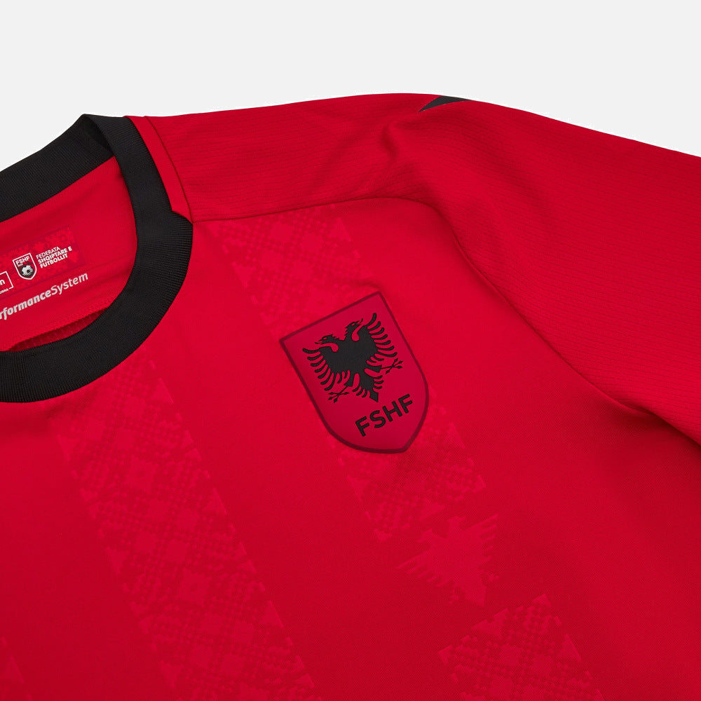 Albania national team Home soccer jersey 2024/25 - Macron
