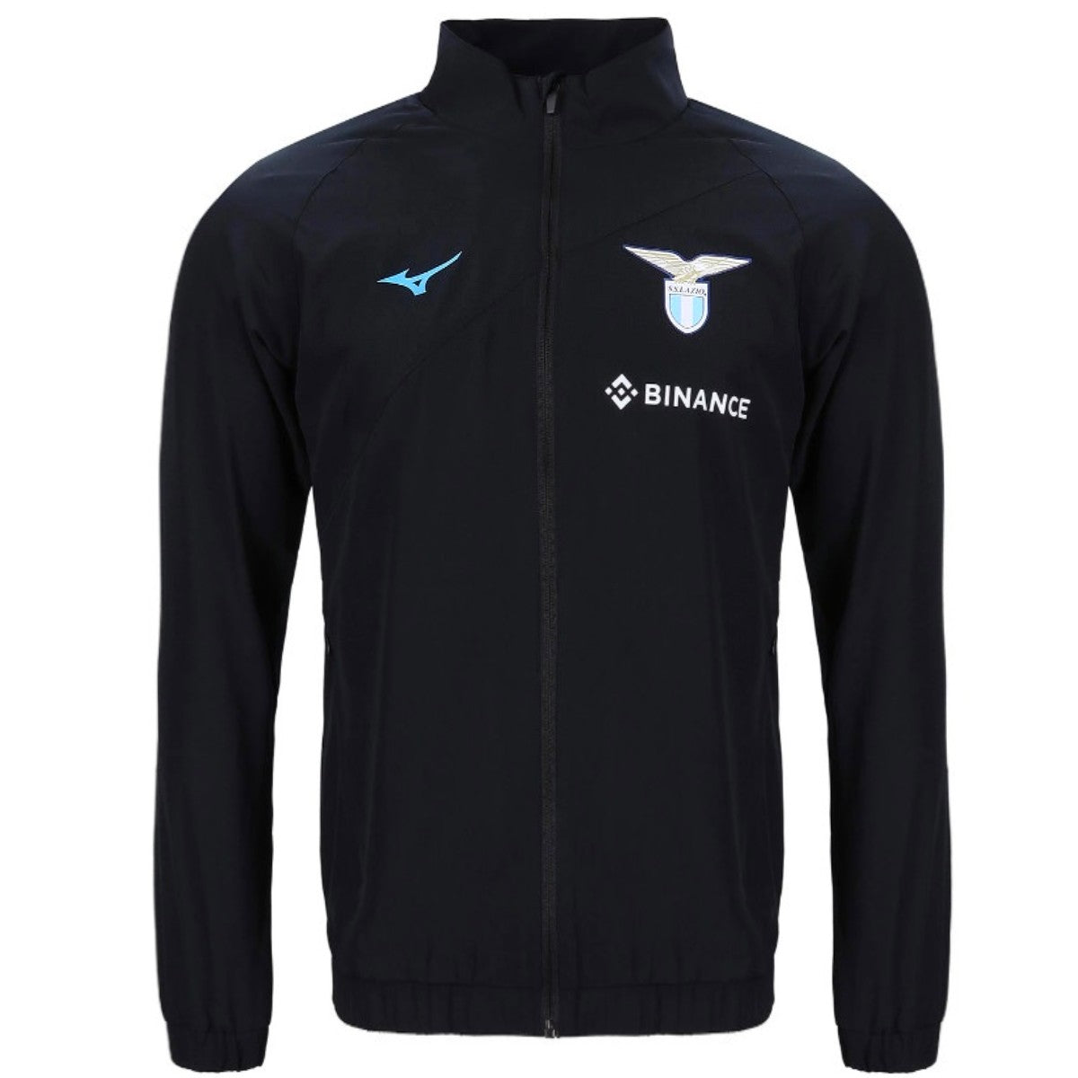 SS Lazio black presentation Soccer tracksuit 2022/23 - Mizuno